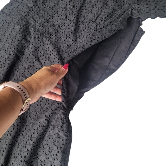 Talbots Eyelet Fit & Flare Dress NWT Size 16 - Picture 5 of 8